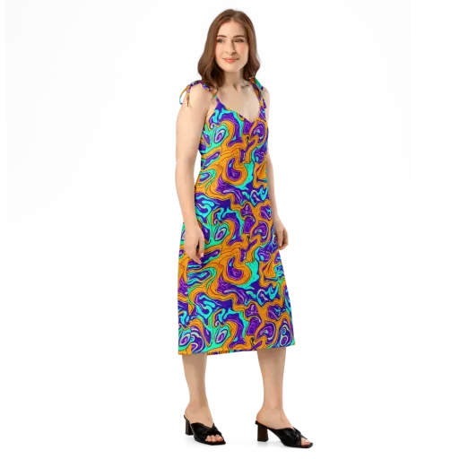 Plasma Swirl on a Slip Dress