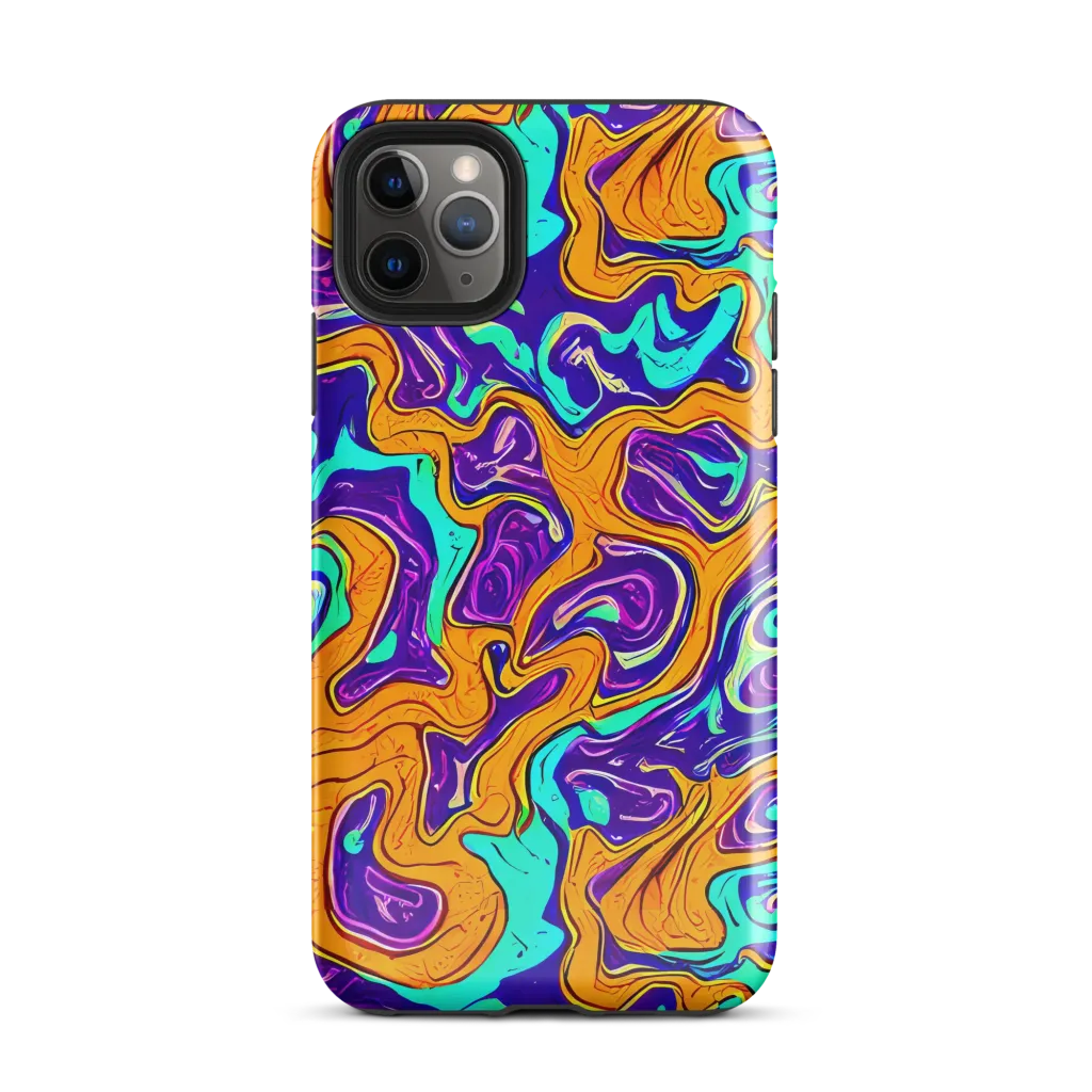Plasma Swirl on Tough Case for iPhone® — Front
