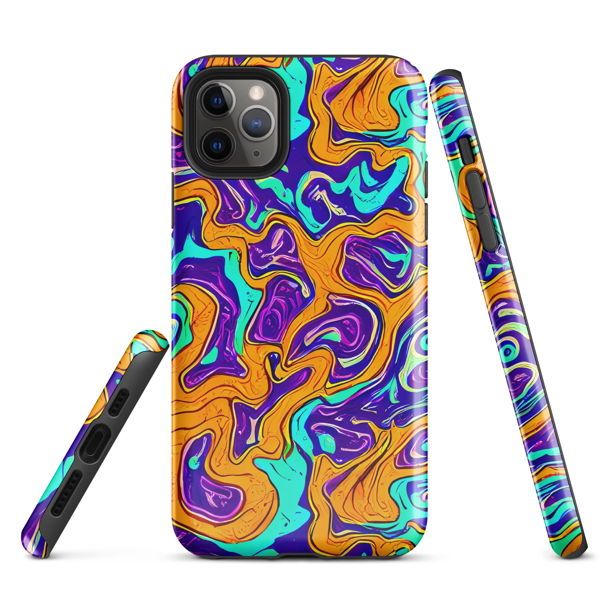 Plasma Swirl on Tough Case for iPhone® — Front