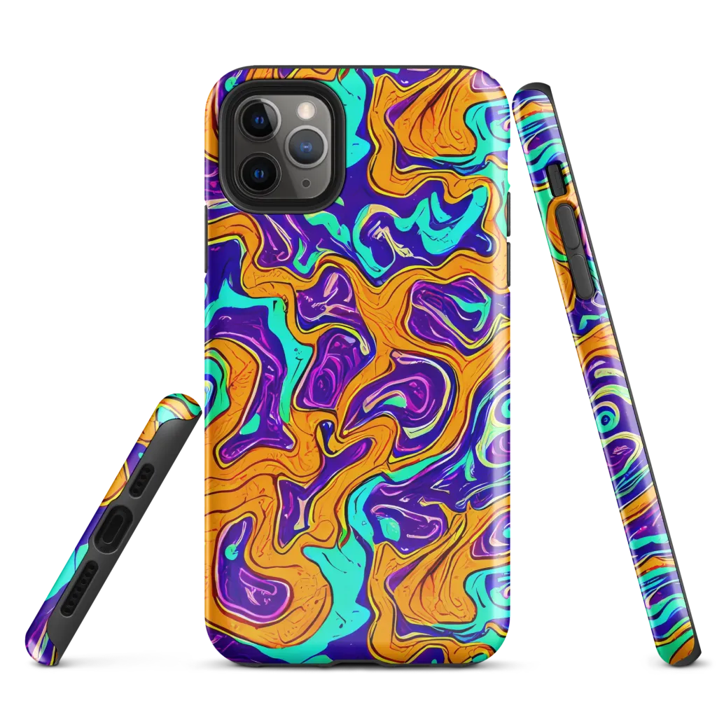 Plasma Swirl on Tough Case for iPhone® — Front