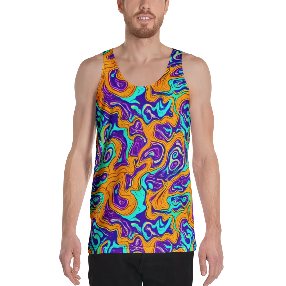 Plasma Swirl on Men's Tank Top — Front