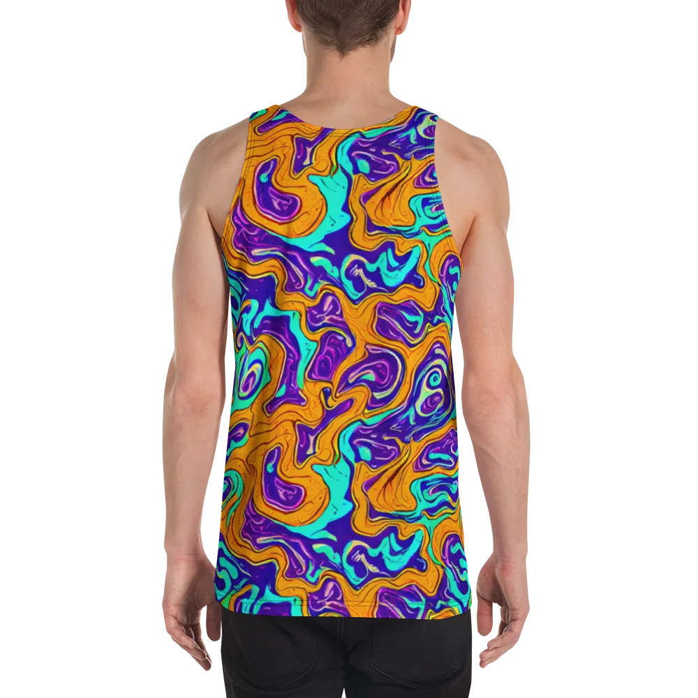 Plasma Swirl on Men's Tank Top — Back