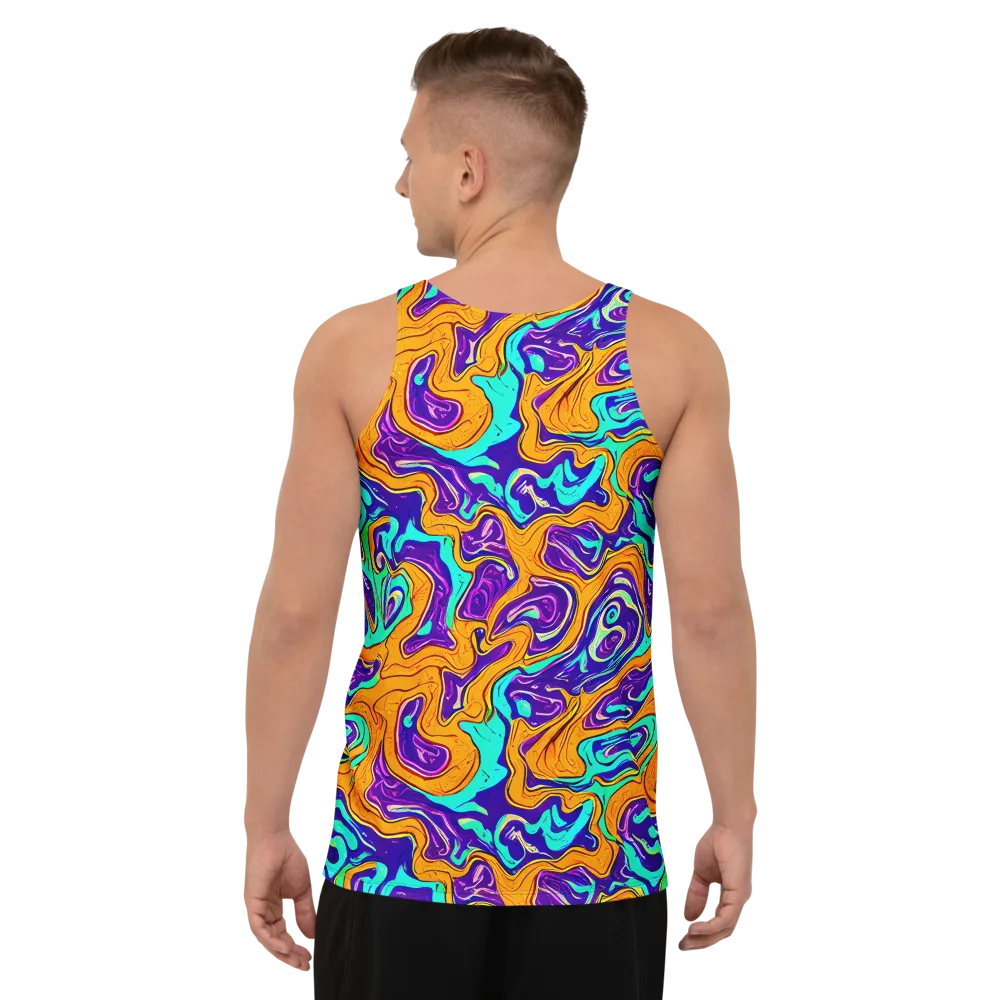 Plasma Swirl on Men's Tank Top — Back