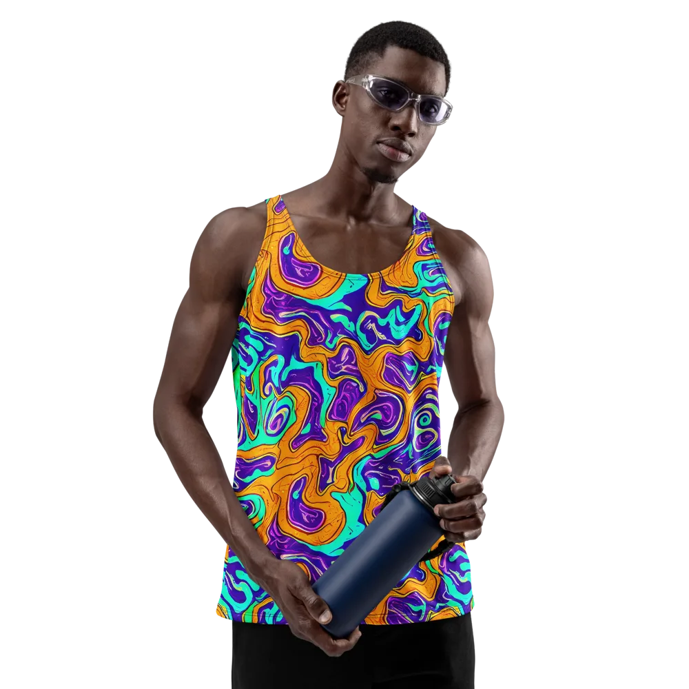 Plasma Swirl on Men's Tank Top — Front