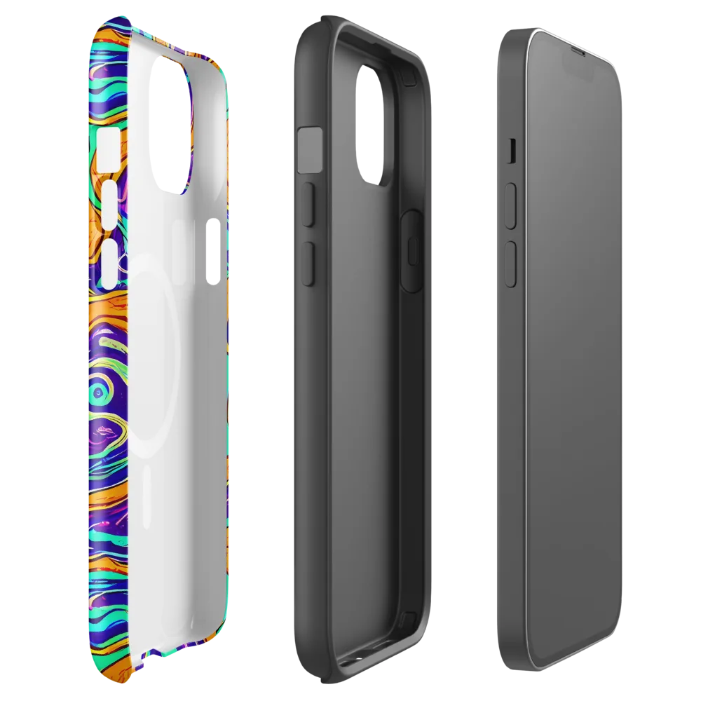 Plasma Swirl on MagSafe Tough Case for iPhone® — Front