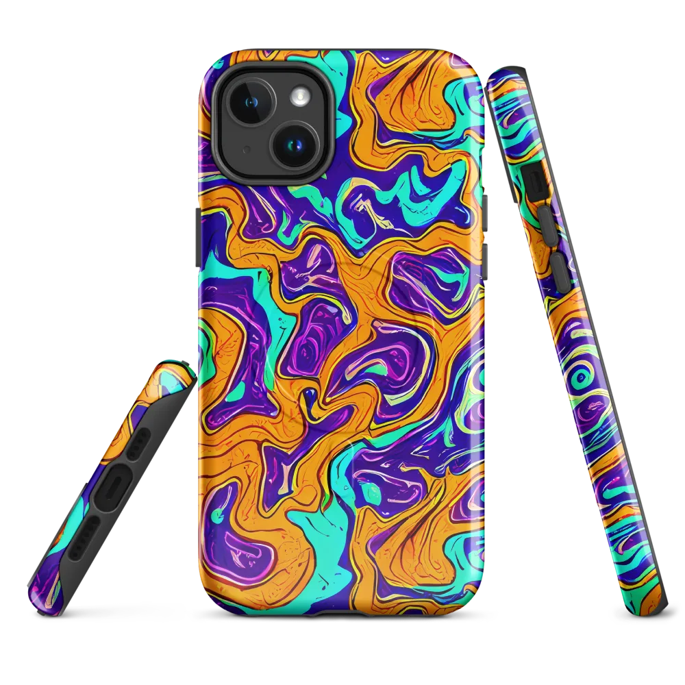 Plasma Swirl on MagSafe Tough Case for iPhone® — Front