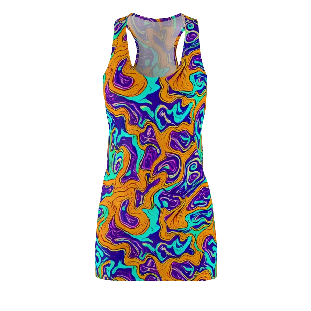 Plasma Swirl on Racerback Dress — Front
