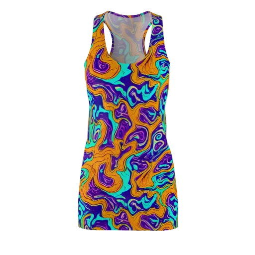 Plasma Swirl on a Racerback Dress