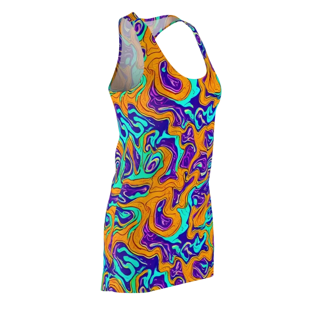 Plasma Swirl on Racerback Dress — Front Side