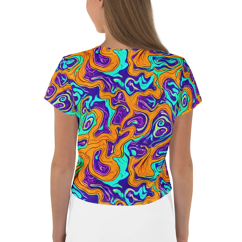 Plasma Swirl on Crop Tee — Back