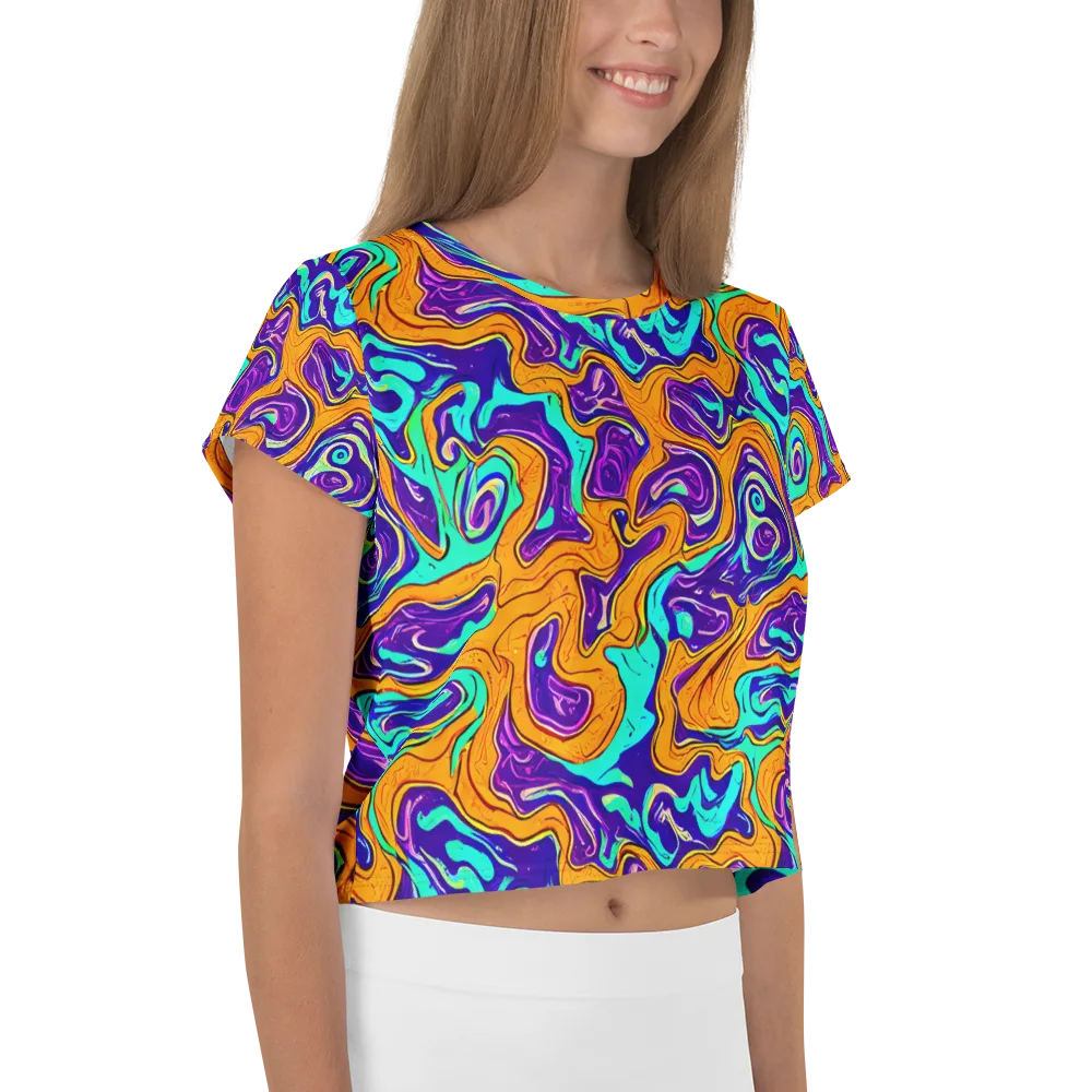 Plasma Swirl on Crop Tee — Right