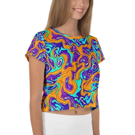 Plasma Swirl on a Crop Tee