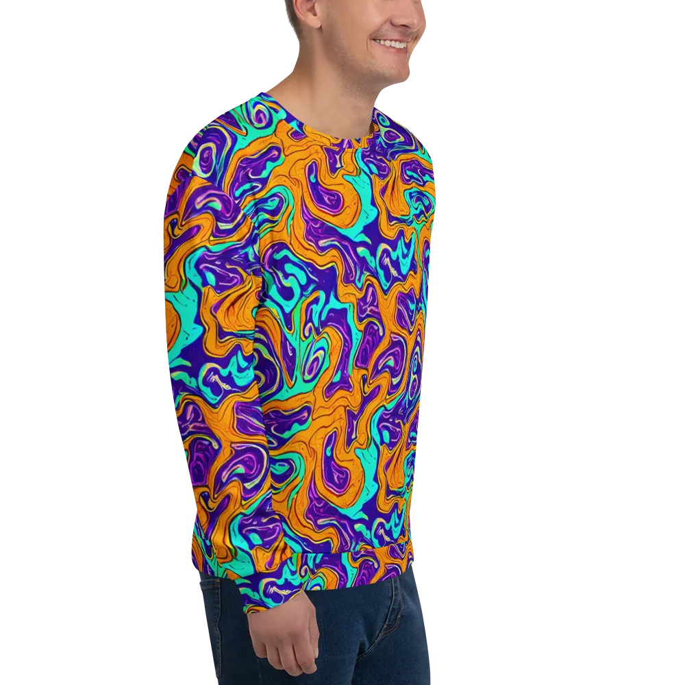 Plasma Swirl on Sweatshirt — Right Front