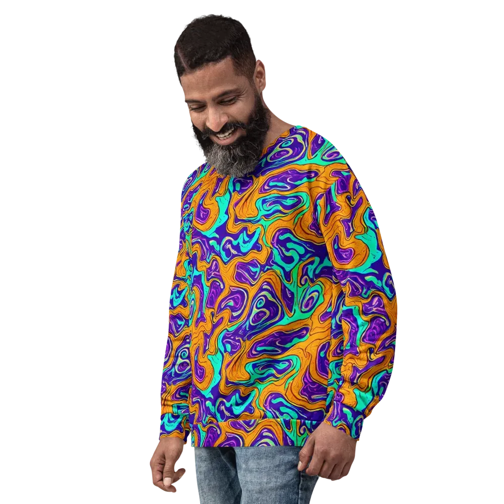Plasma Swirl on Sweatshirt — Left Front