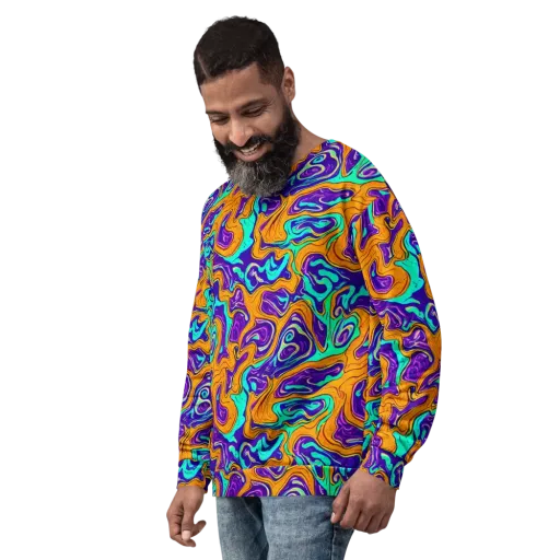 Plasma Swirl on a Sweatshirt