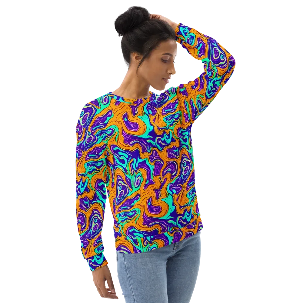 Plasma Swirl on Sweatshirt — Right Front
