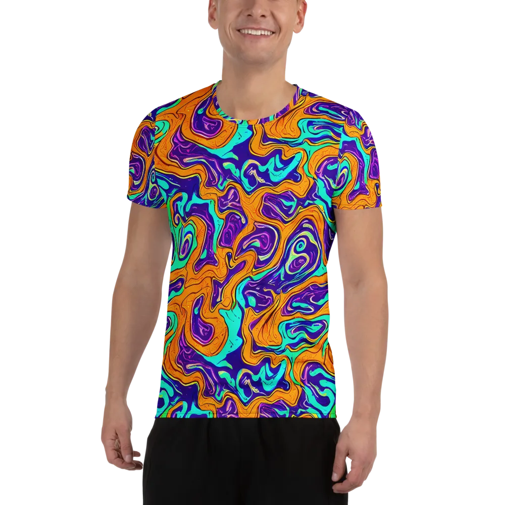 Plasma Swirl on Men's Athletic T-Shirt — Front