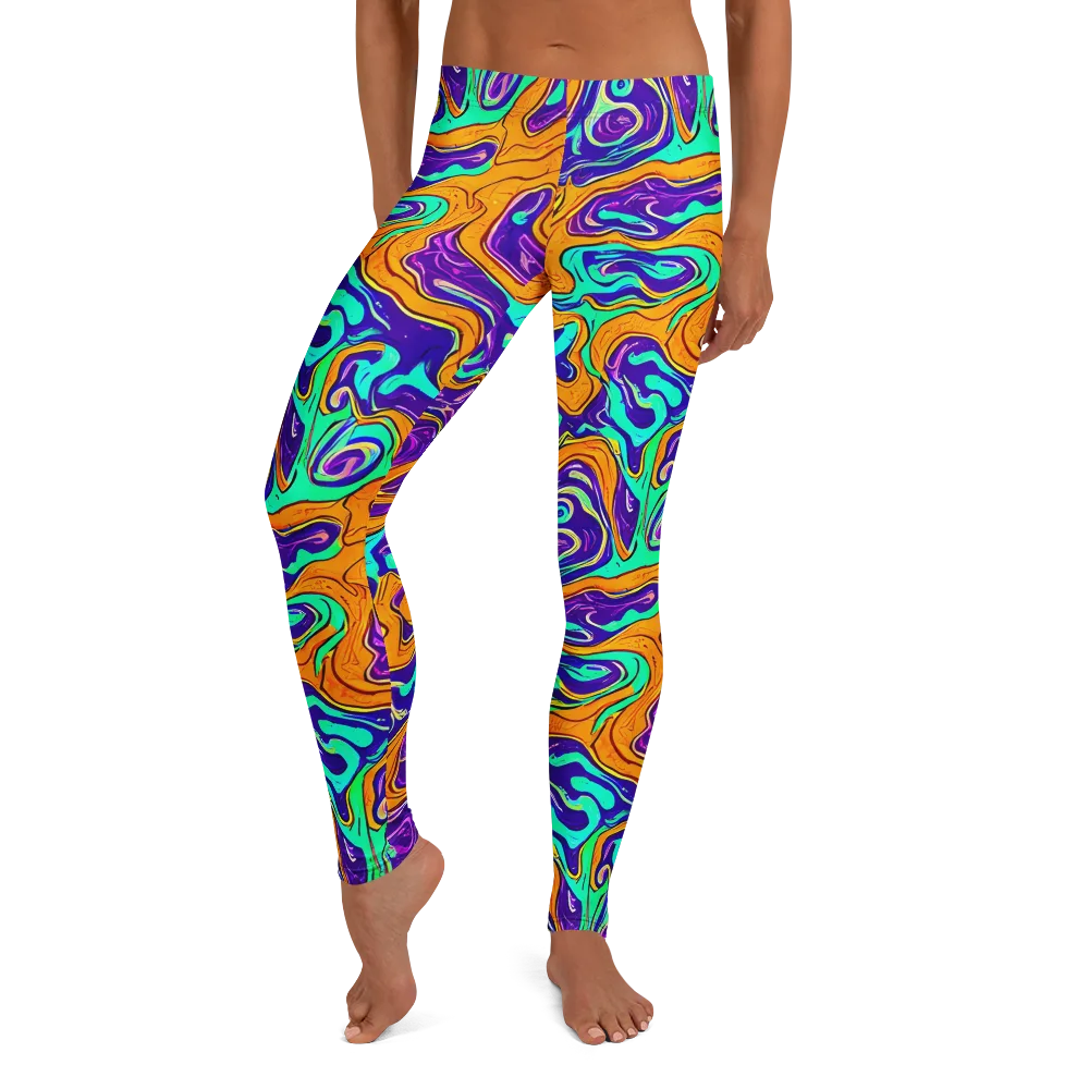 Plasma Swirl on Leggings — Front