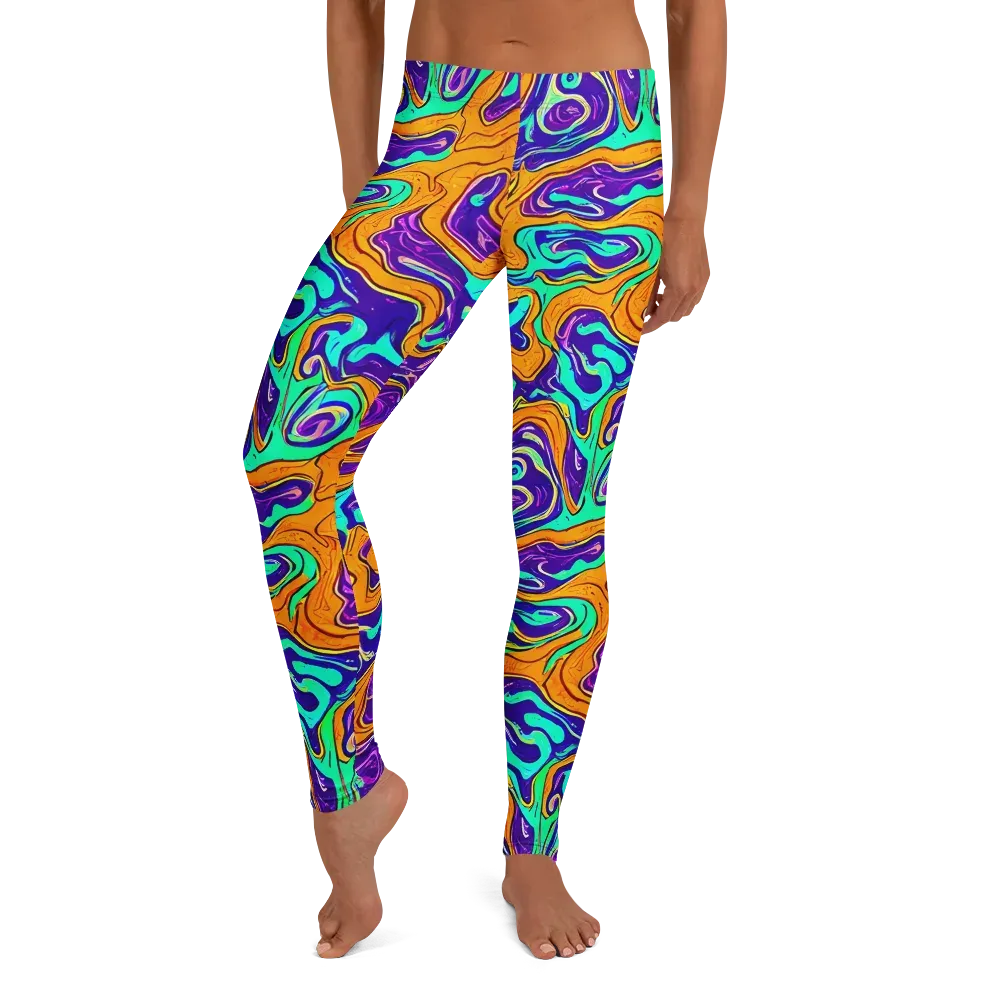 Plasma Swirl on Leggings — Front
