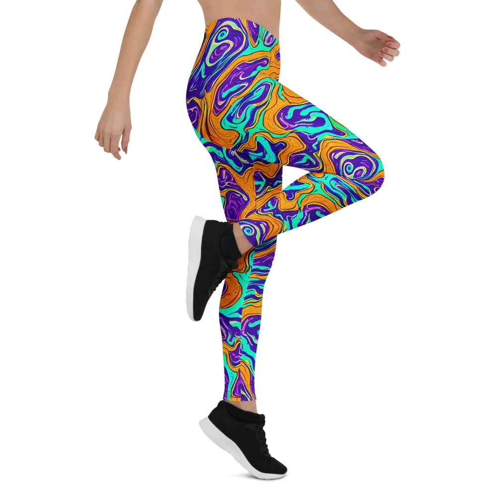Plasma Swirl on Leggings — Right
