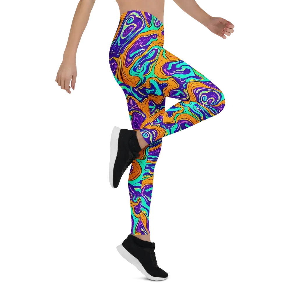 Plasma Swirl on Leggings — Right