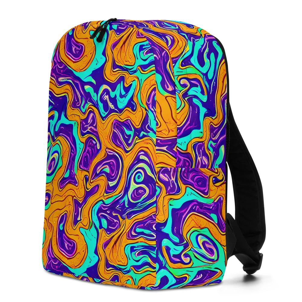 Plasma Swirl on Minimalist Backpack — Left