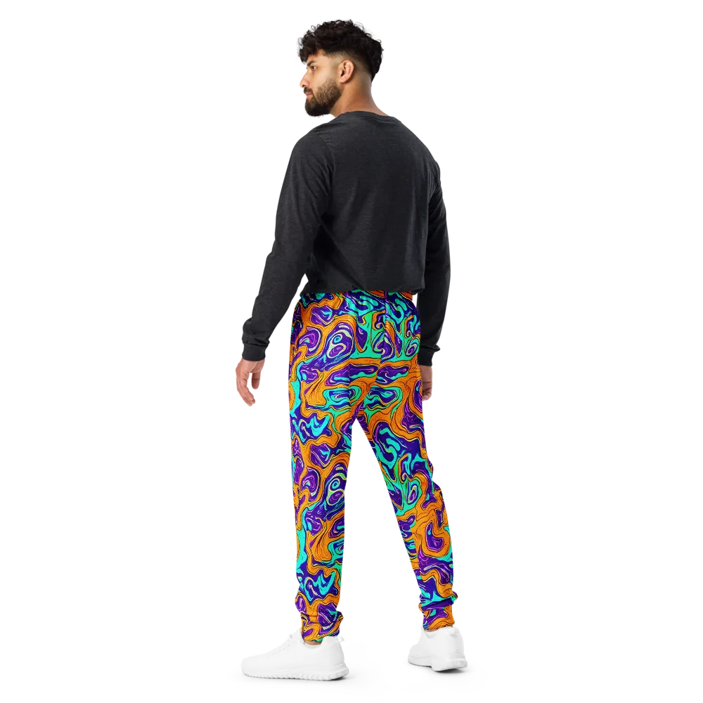 Plasma Swirl on Men's Joggers — Back