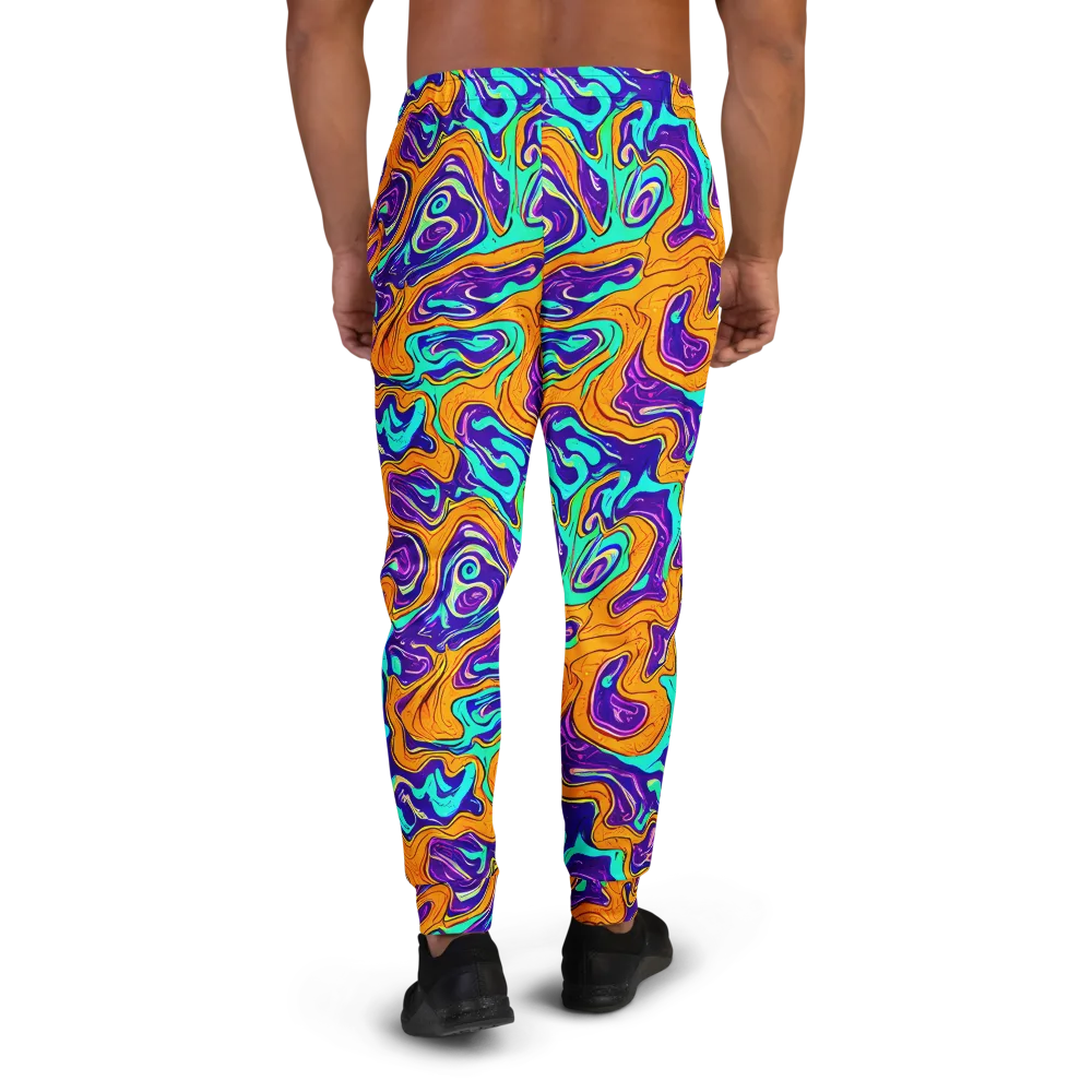 Plasma Swirl on Men's Joggers — Back