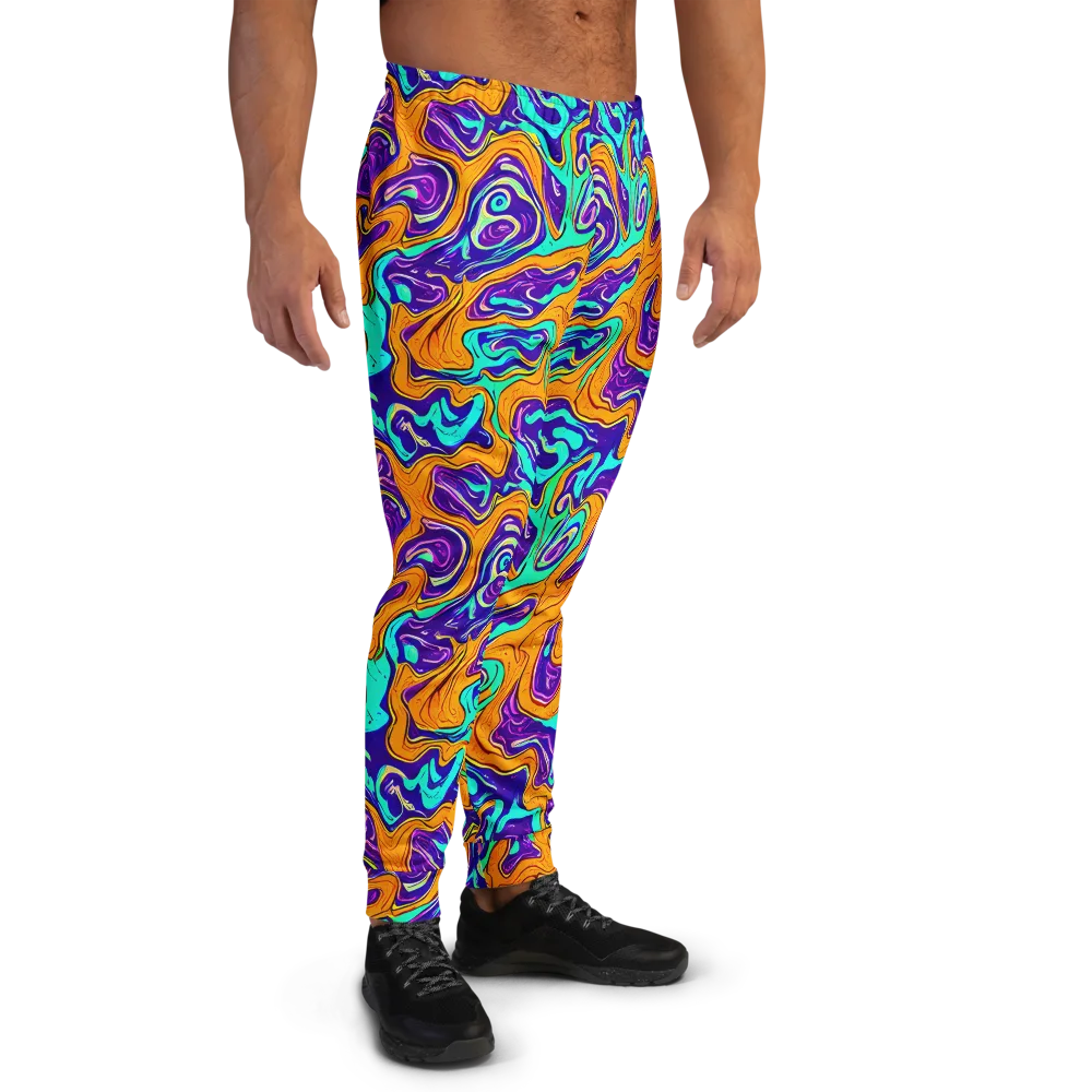 Plasma Swirl on Men's Joggers — Right
