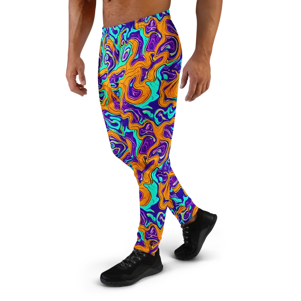 Plasma Swirl on Men's Joggers — Left