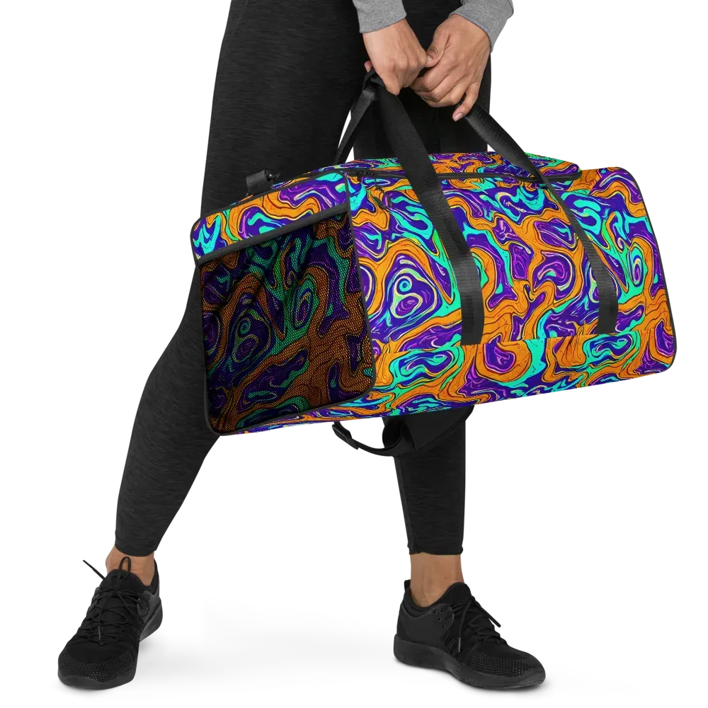 Plasma Swirl on Duffle Bag — Right Front