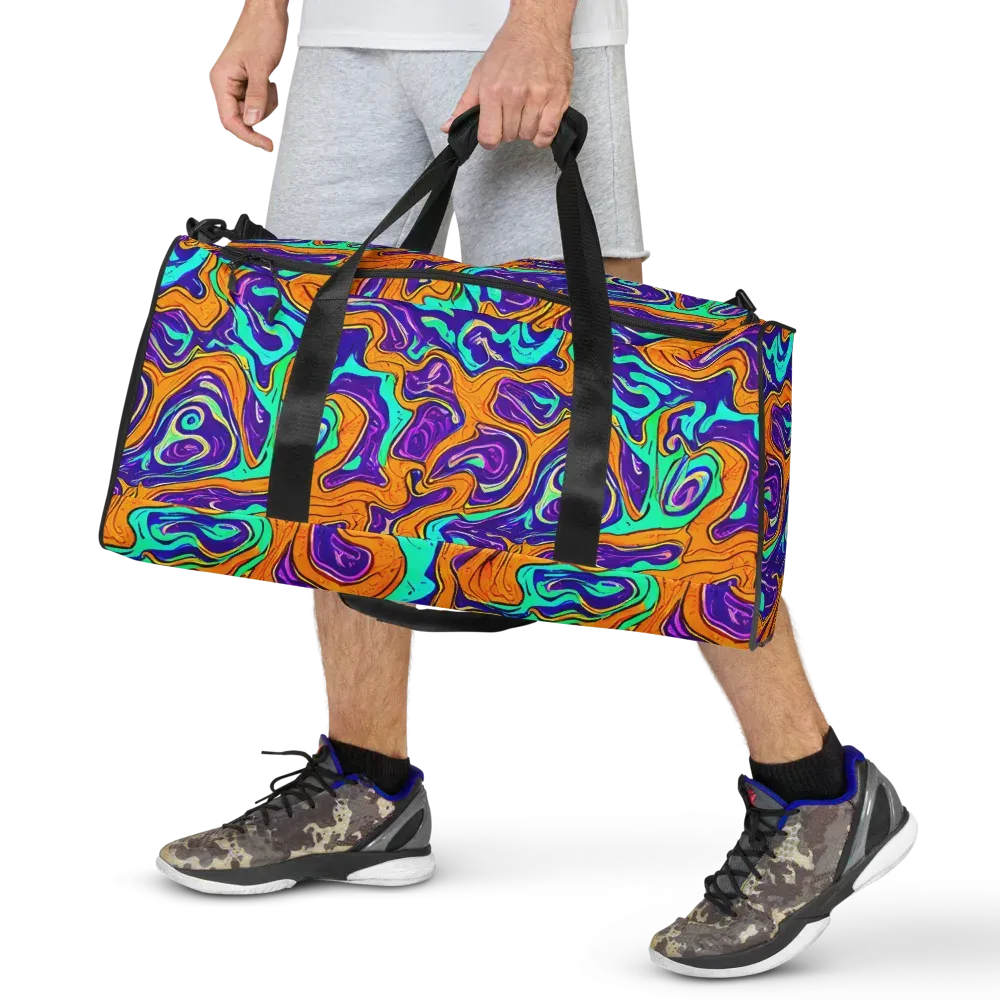Plasma Swirl on Duffle Bag — Front