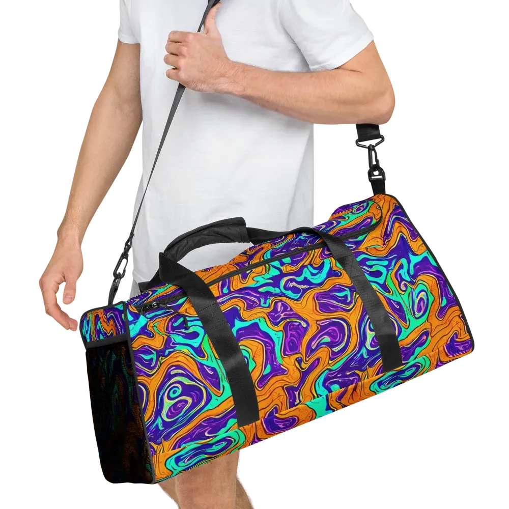 Plasma Swirl on Duffle Bag — Right Front
