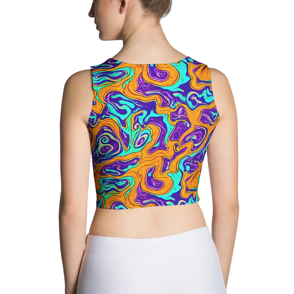 Plasma Swirl on Crop Top — Back