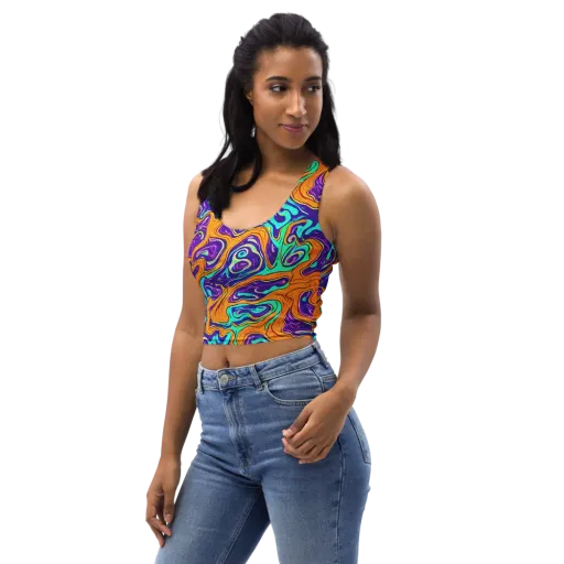 Plasma Swirl on a Crop Top