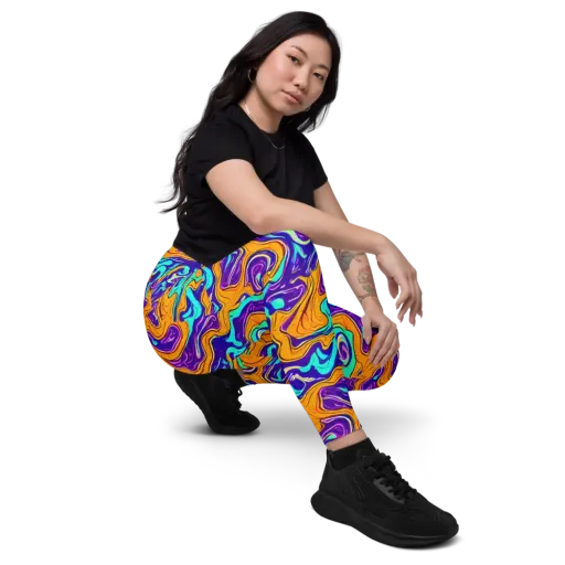 Plasma Swirl on a Leggings with Pockets