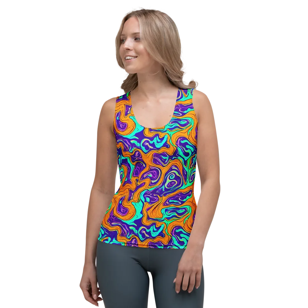 Plasma Swirl on Women's Tank Top — Front