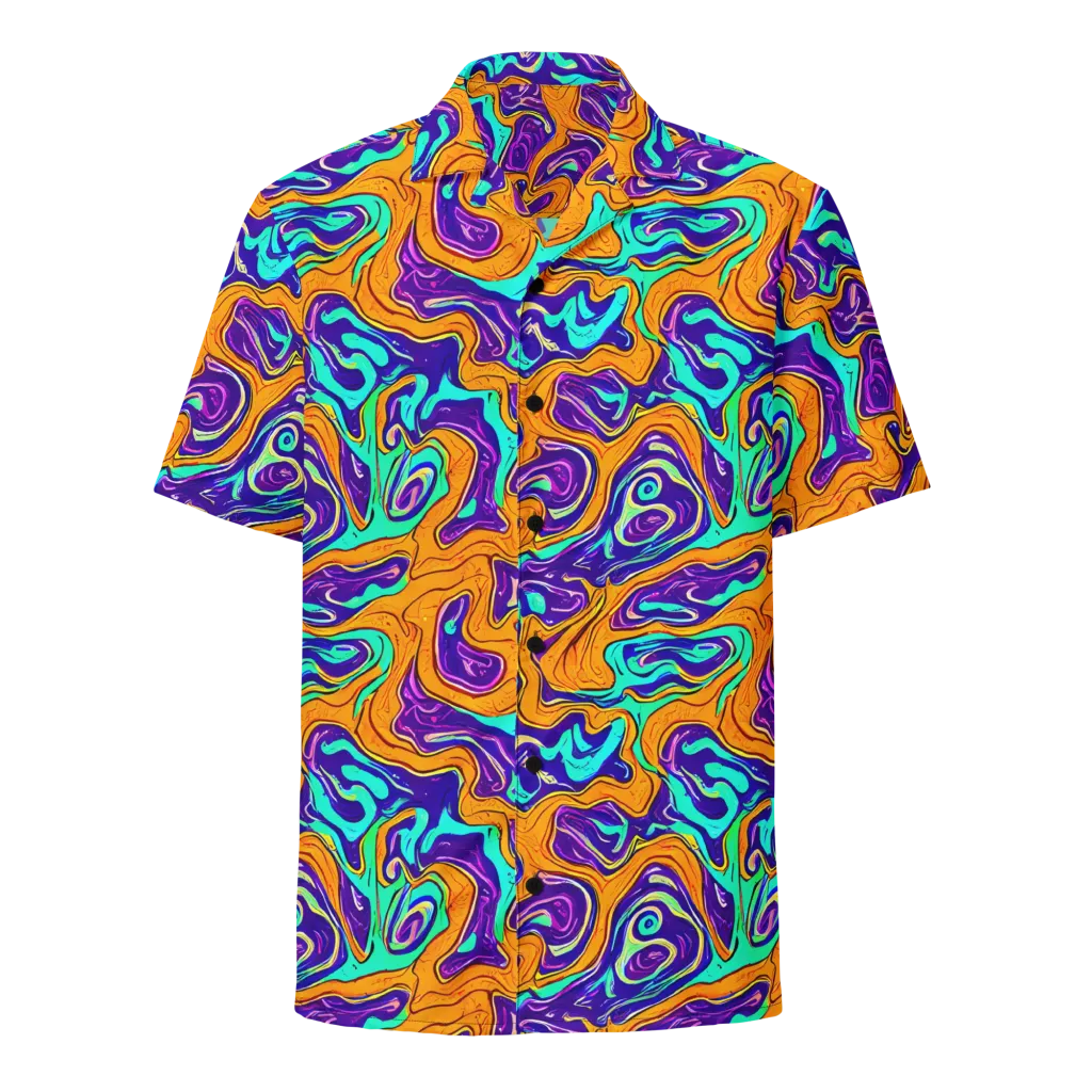 Plasma Swirl on Button Shirt — Front