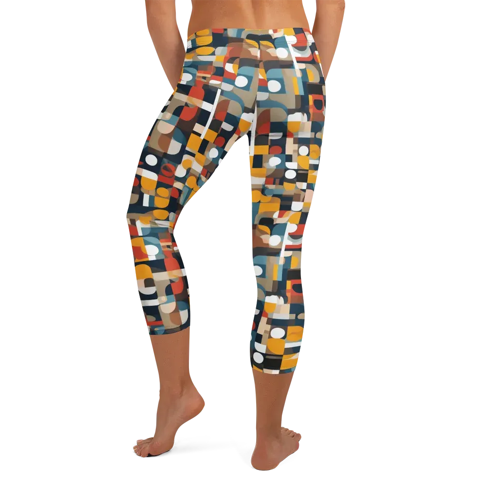 Modular Pulse on Capri Leggings — Back