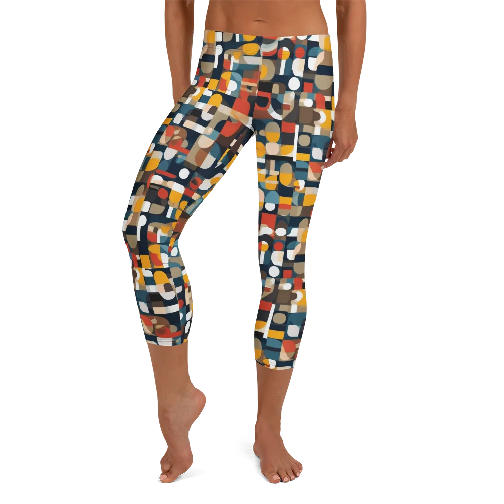 Modular Pulse on Capri Leggings — Front