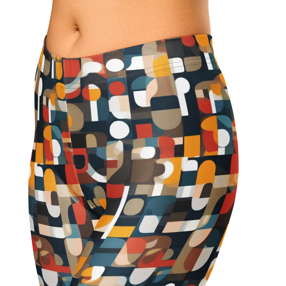 Modular Pulse on Capri Leggings — Zoomed-in