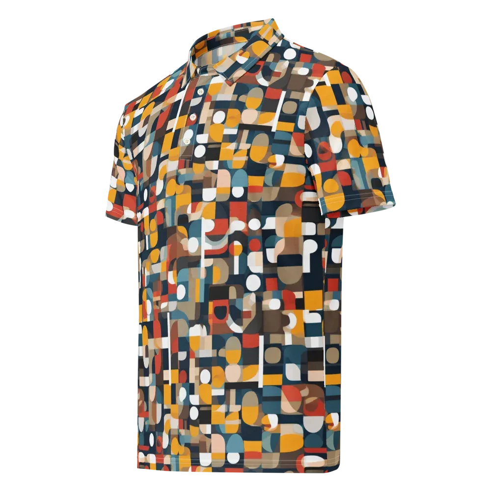 Modular Pulse on Men's Slim Fit Polo Shirt — Left Front