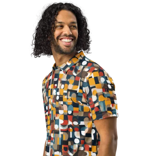 Modular Pulse on a Men's Slim Fit Polo Shirt