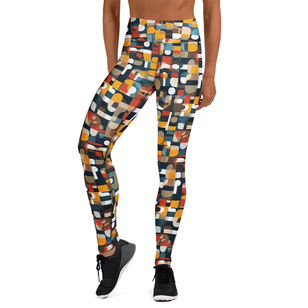 Modular Pulse on Yoga Leggings — Front