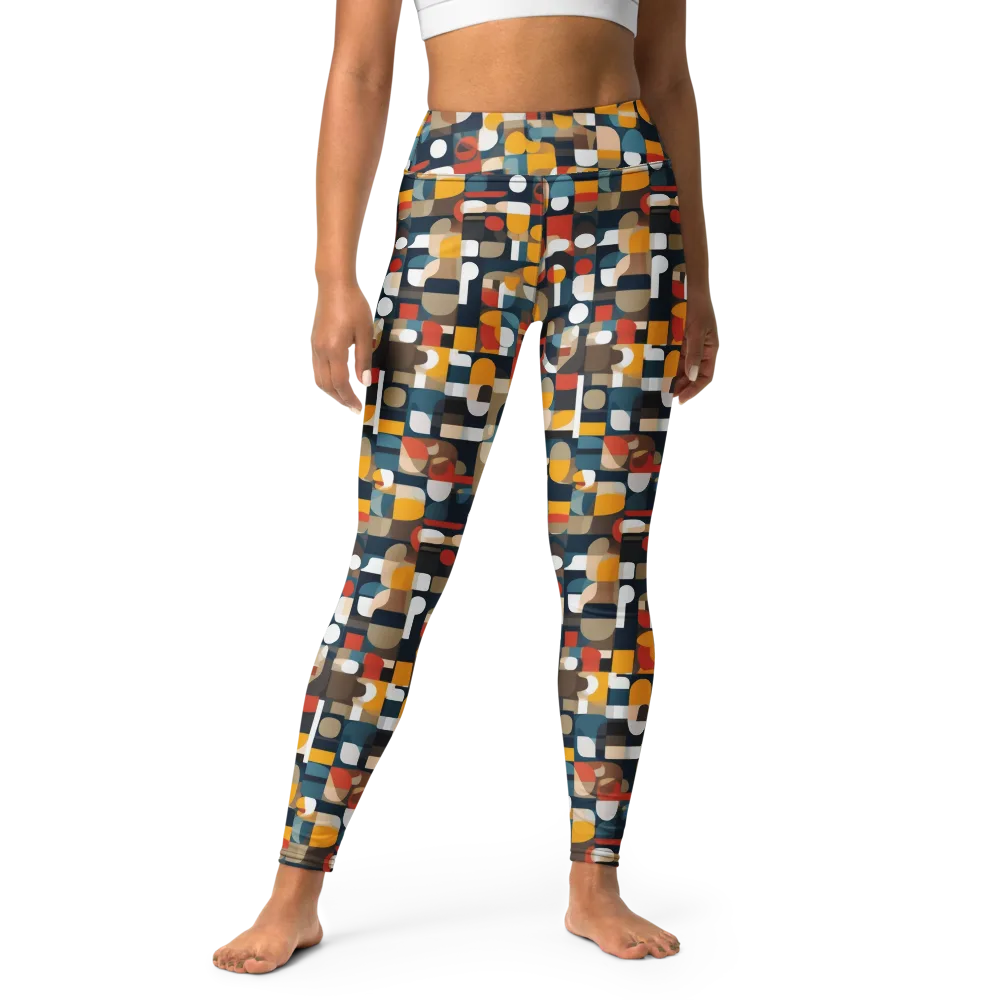 Modular Pulse on Yoga Leggings — Front