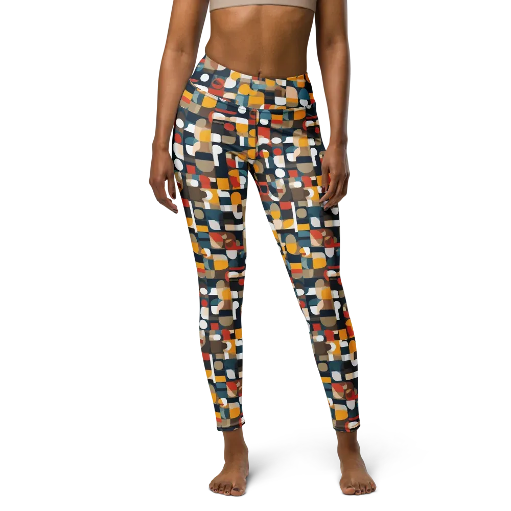 Modular Pulse on Yoga Leggings — Front