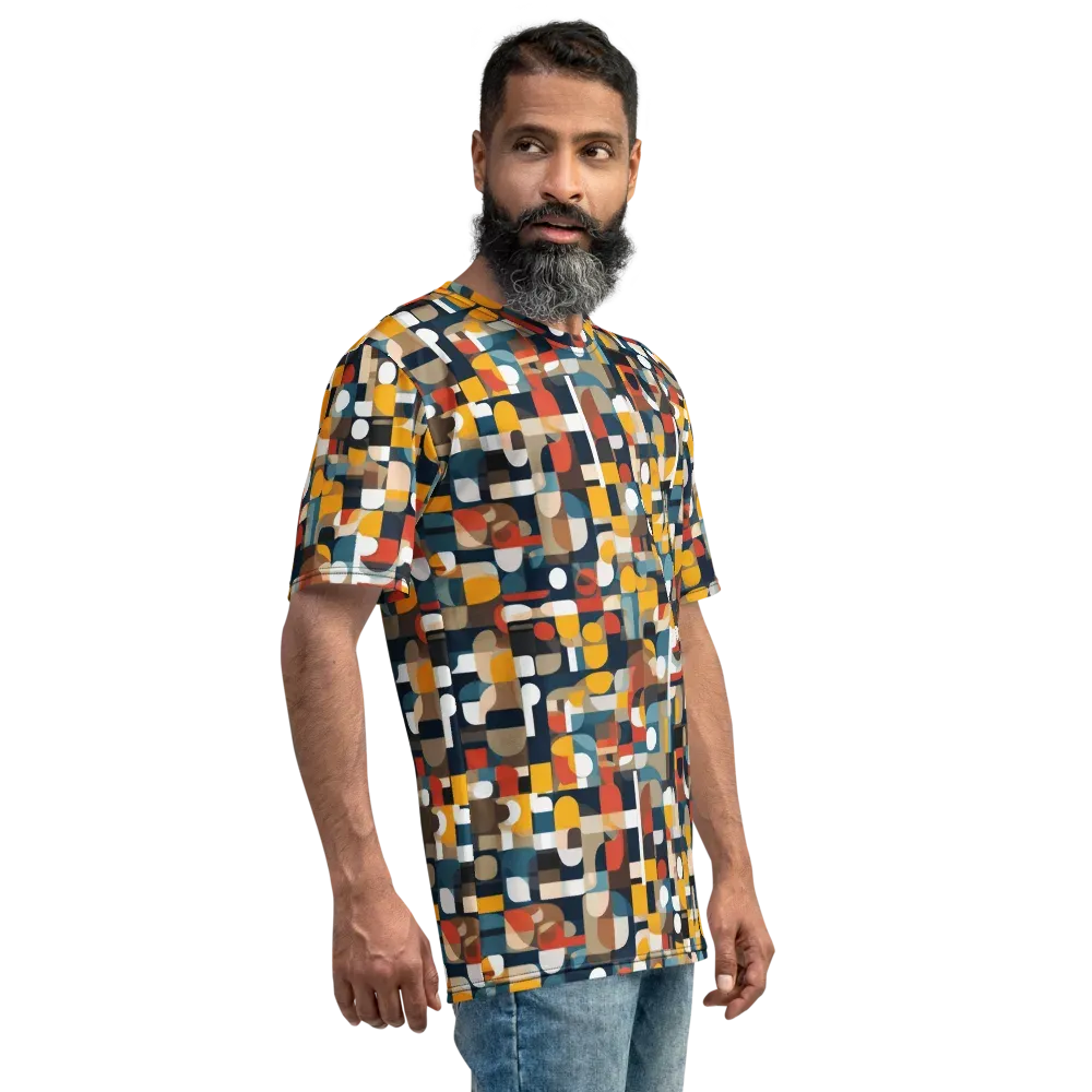 Modular Pulse on Men's Crew Neck T-Shirt — Right