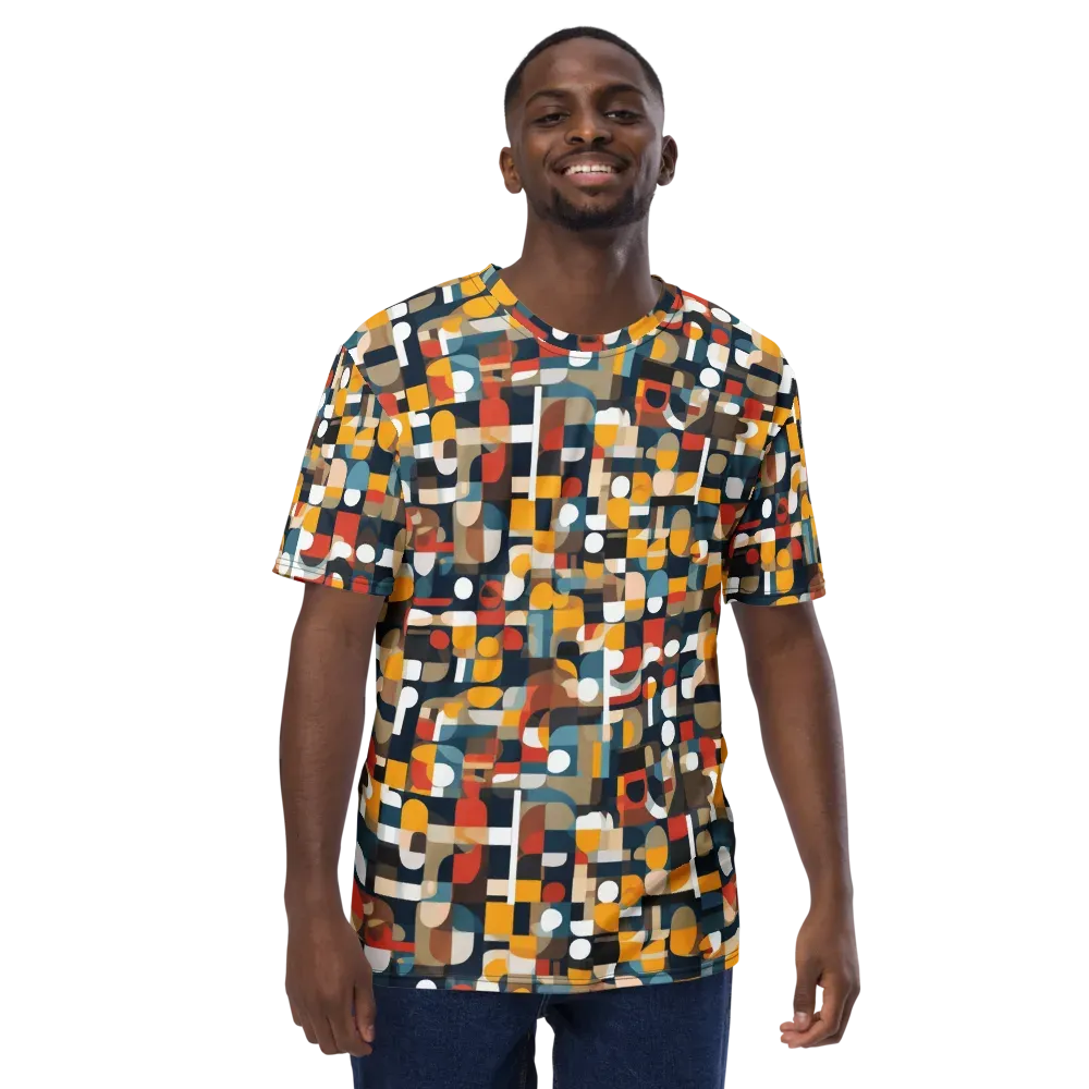 Modular Pulse on Men's Crew Neck T-Shirt — Front