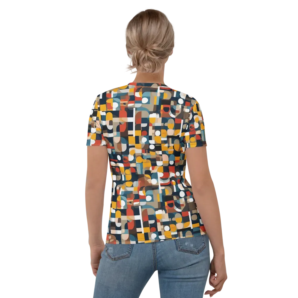 Modular Pulse on Women's Crew Neck T-Shirt — Back