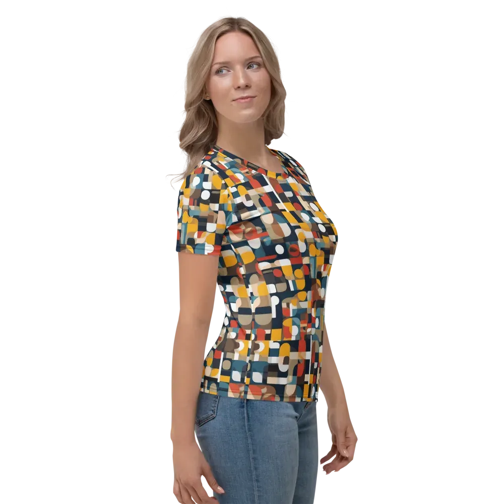 Modular Pulse on Women's Crew Neck T-Shirt — Right